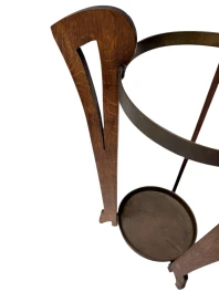 Oak and Brass Arts & Crafts Umbrella Stand, 1900s